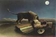 Henri Rousseau the sleeping gypsy Spain oil painting artist